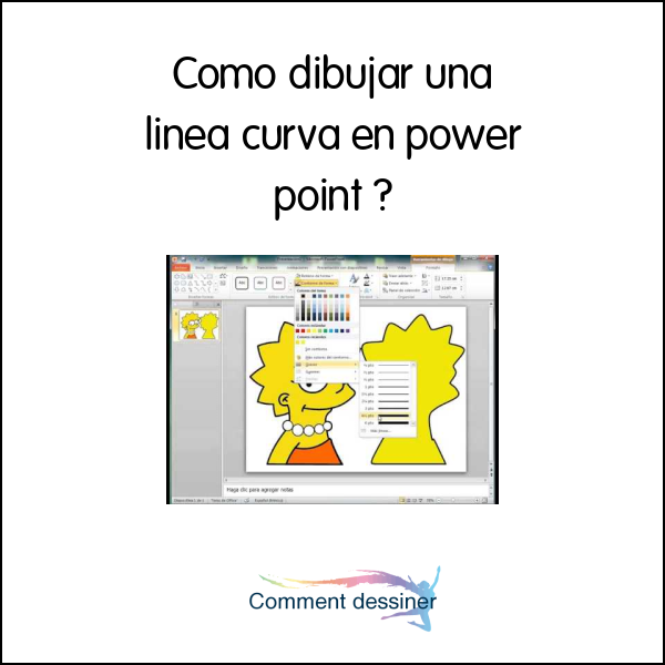 Como dibujar una linea curva en power point